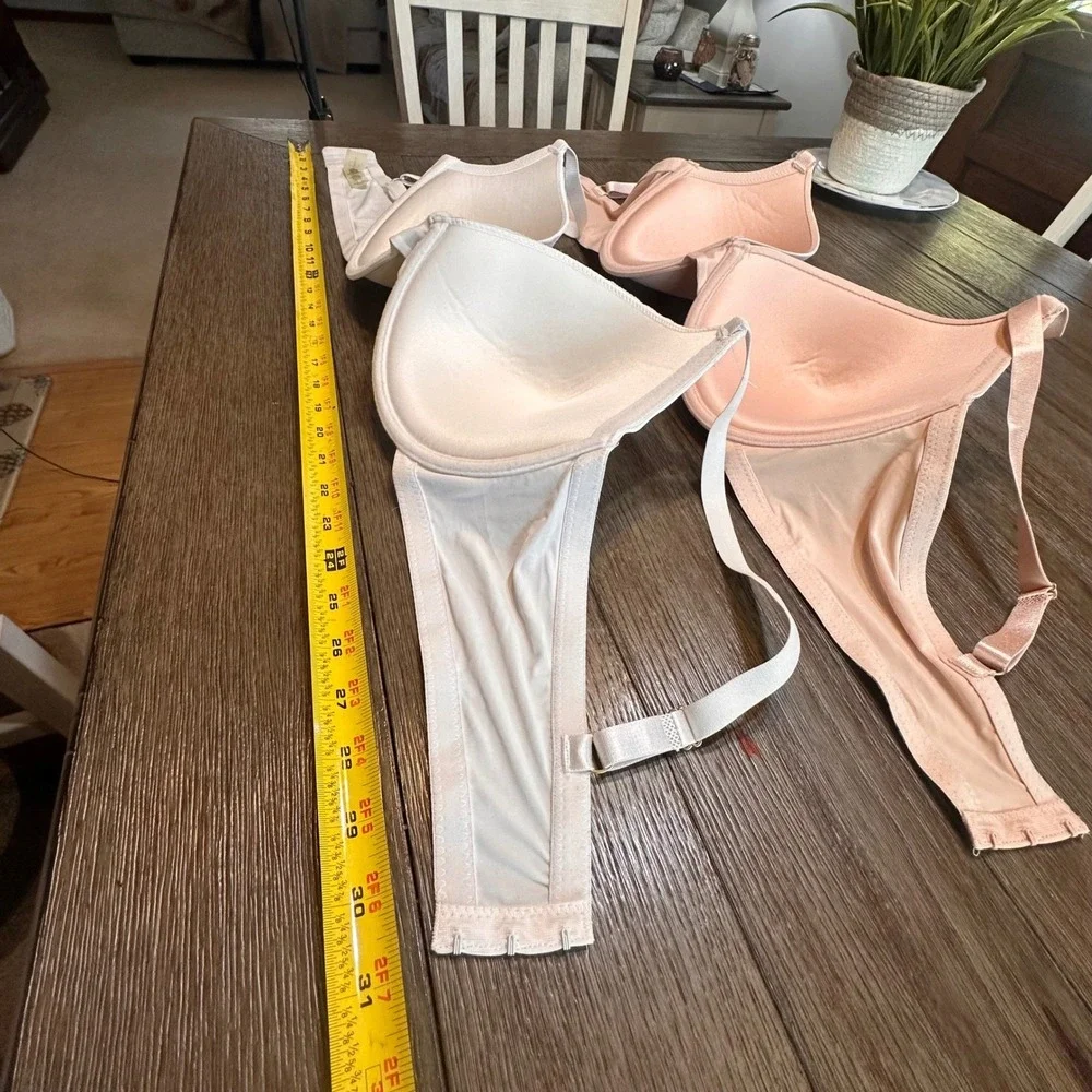 Jessica Simpson Bra bundle 42D Full‎ Coverage Lined Adjustable Straps Pink White
